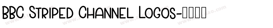 BBC Striped Channel Logos字体转换
